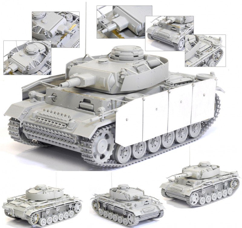 Dragon 6474 Pzkpfw. III Ausf. N w/Schurzen 1/35 – imagen 8