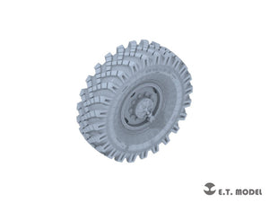 E.T. Model P35-116 Russian URAL-4320 Truck Weighted Road Wheels(3D Printed) For TRUMPETER Kit 1/35 – imagen 3