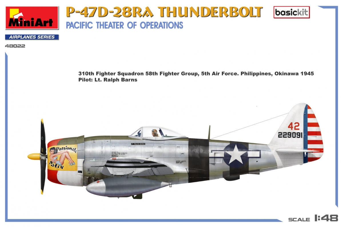 MiniArt 48022 P-47D-28RA THUNDERBOLT. PACIFIC THEATER OF OPERATIONS. BASIC KIT 1/48 – imagen 4