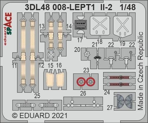 Eduard 3DL48008 Il-2 SPACE 1/48 for ZVEZDA 1/48 – immagine 2
