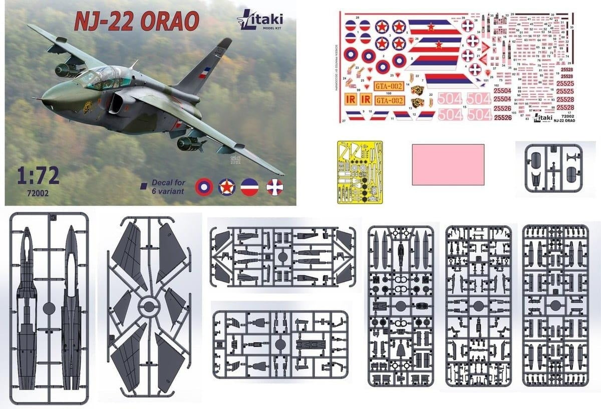 Litaki 72002 NJ-22 ORAO two seat atack aircraft 1/72 – imagen 2