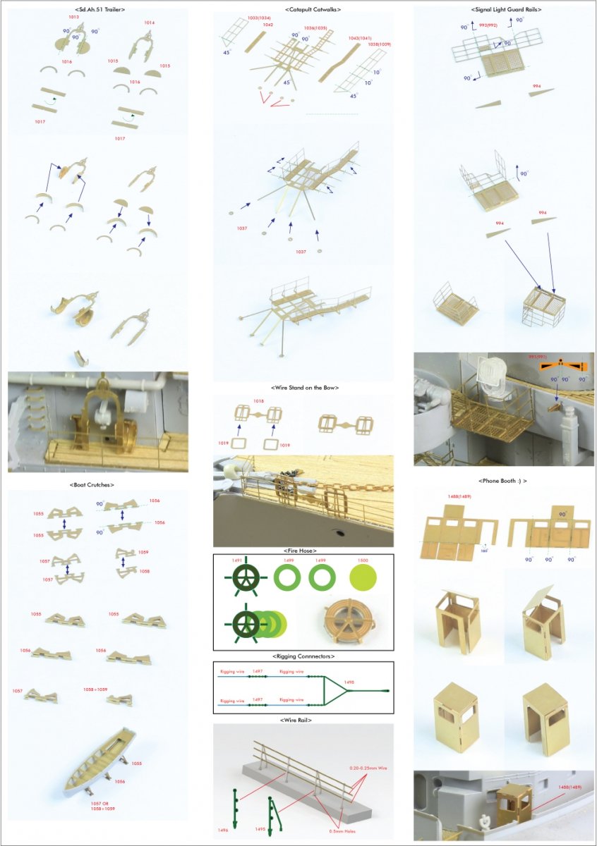 Pontos 27001F1 BISMARCK 1941 Detail Up Set Advanced 1/200 – imagen 18