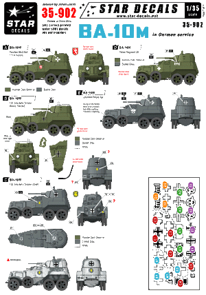Star Decals 35-902 BA-10M en service allemand 1/35
