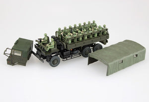 Camion Type 73 des Forces d&amp;#39;autodéfense japonaises (JGSDF) Aoshima 01209 avec figurines (20 pièces) à l&amp;#39;échelle 1/72 – image 6