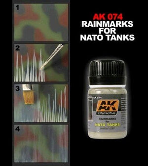 AK Interactive AK074 Rain Marks For Nato Tanks 35ml – immagine 2