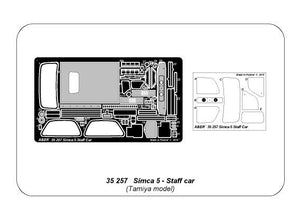 Aber 35257 Voiture d&amp;#39;état-major Simca 5 (1/35) – image 8