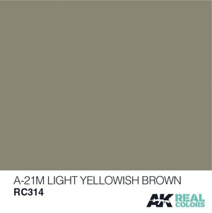 AK Interactive RC314 A-21M LIGHT YELLOWISH BROWN 10ML – image 2