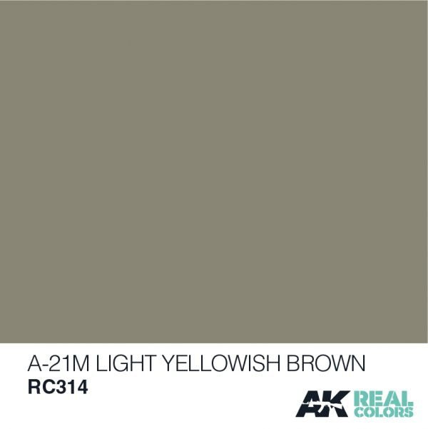 AK Interactive RC314 A-21M LIGHT YELLOWISH BROWN 10ML – image 2