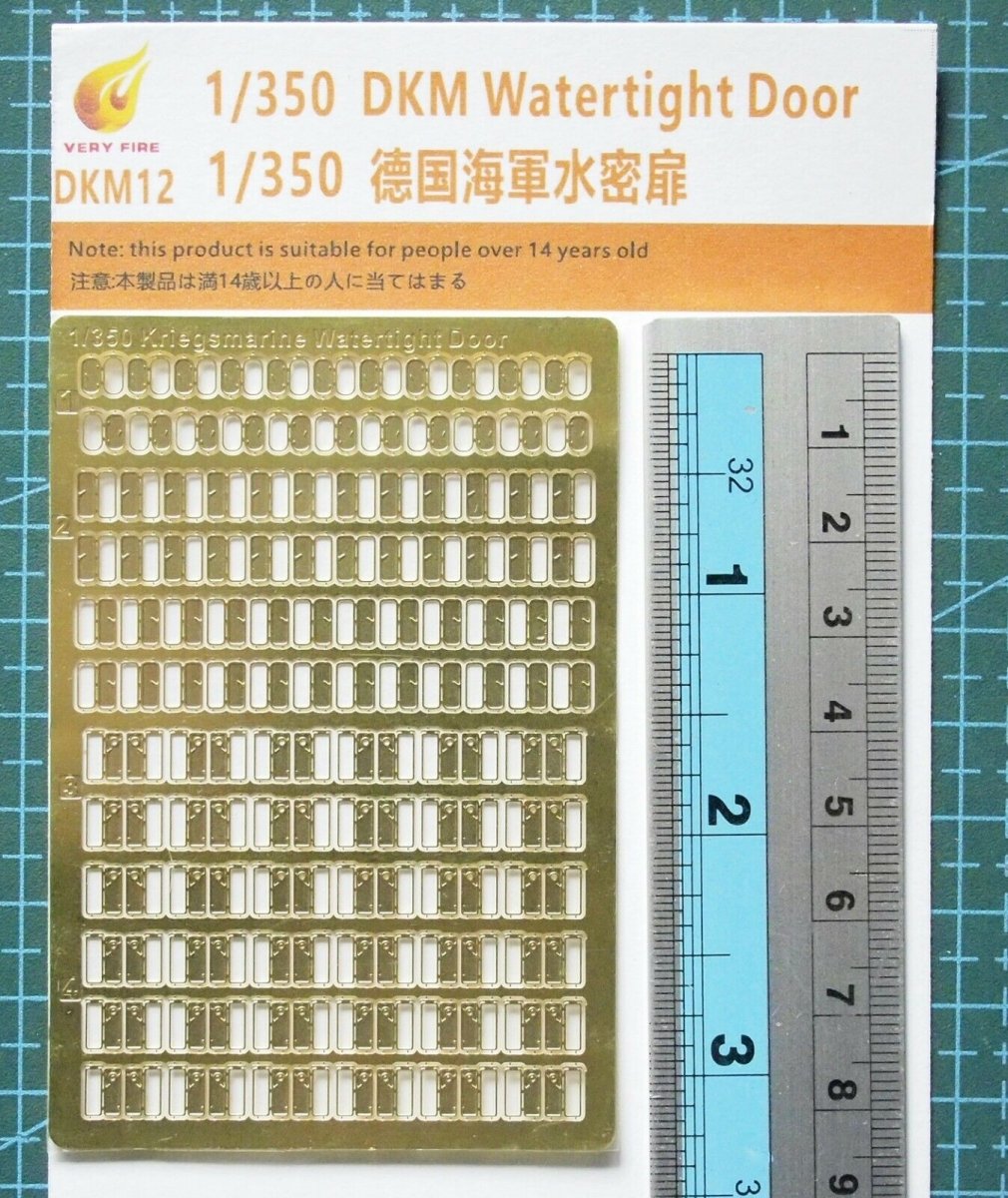 Very Fire DKM12 Photo-Etched Watertight Door 1/350