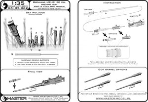 Master GM-35-062 Browning M2HB .50 cal (12,7mm) - karabin maszynowy - wersja z II w.św. oraz okresu zimnej wojny 1/35 – imagen 9