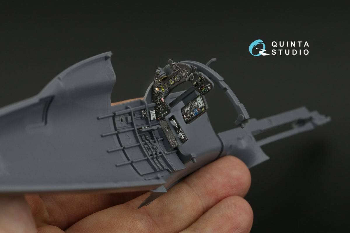 Quinta Studio QD32202 Macchi MC.202 Folgore Late 3D-Printed &amp;amp; coloured Interior on decal paper (Italeri) 1/32 – zdjęcie 5
