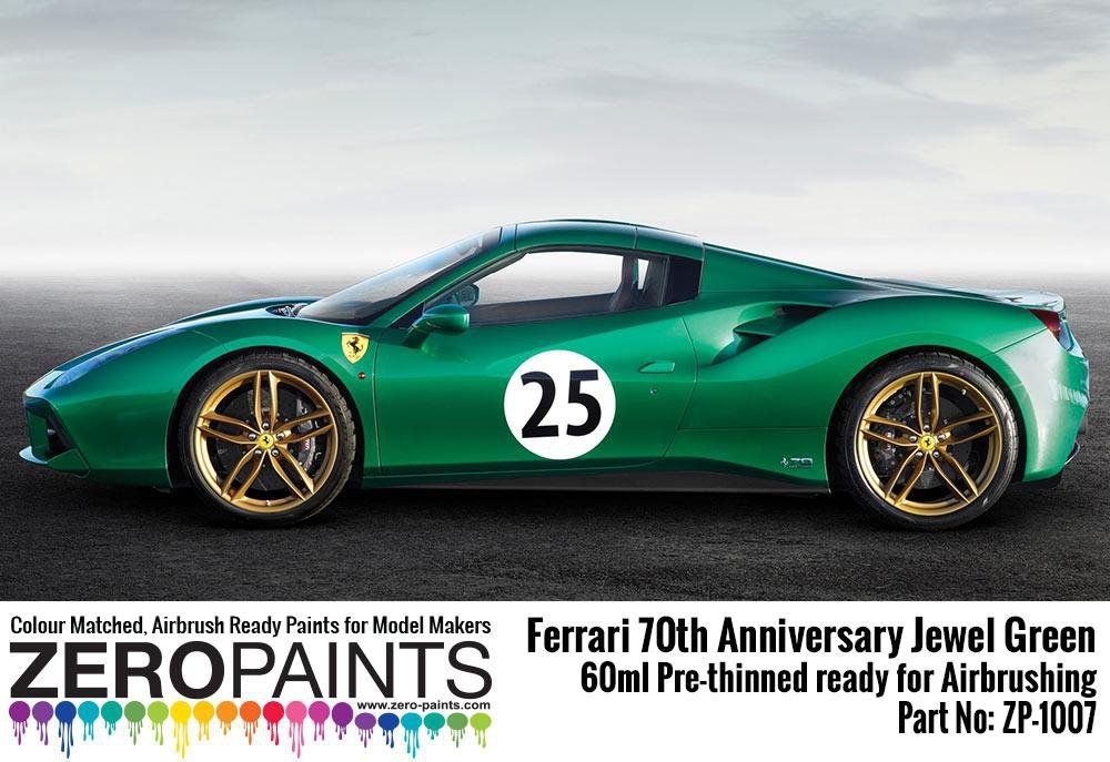Zero Paints ZP-1007-J Jewel Green - Ferrari 70th Anniversary Paint 60ml – immagine 2