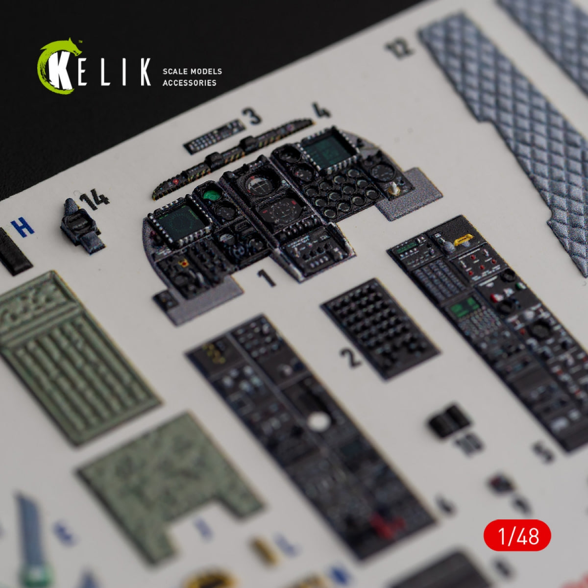 KELIK K48018 A-10C &amp;quot;Thunderbolt II&amp;quot; interior 3D decals for Italeri kit 1/48 – imagen 2