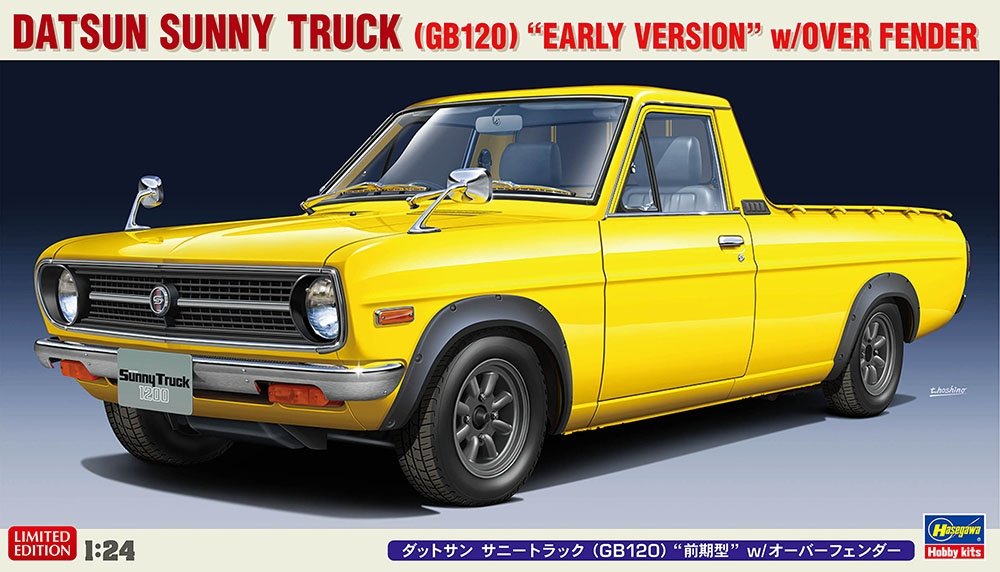 Hasegawa 20641 Datsun Sunny Truck GB120 « première version » avec élargisseurs d&amp;#39;ailes 1/24