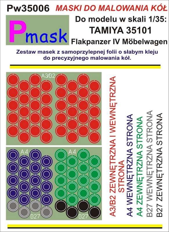 P-Mask PW35006 FLAKPANZER IV MOBELWAGEN TAMIYA 35101 1/35