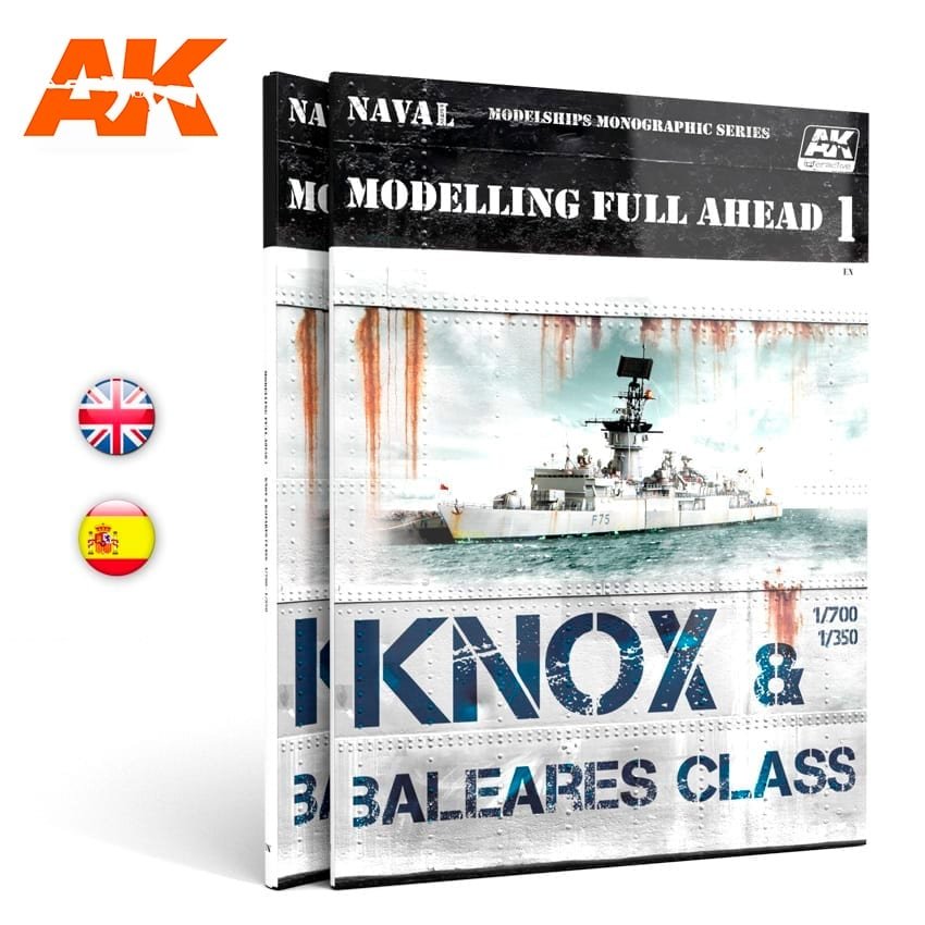 AK Interactive AK098 MODELLING FULL AHEAD 1 / KNOX &amp;amp; BALEARES CLASS EN