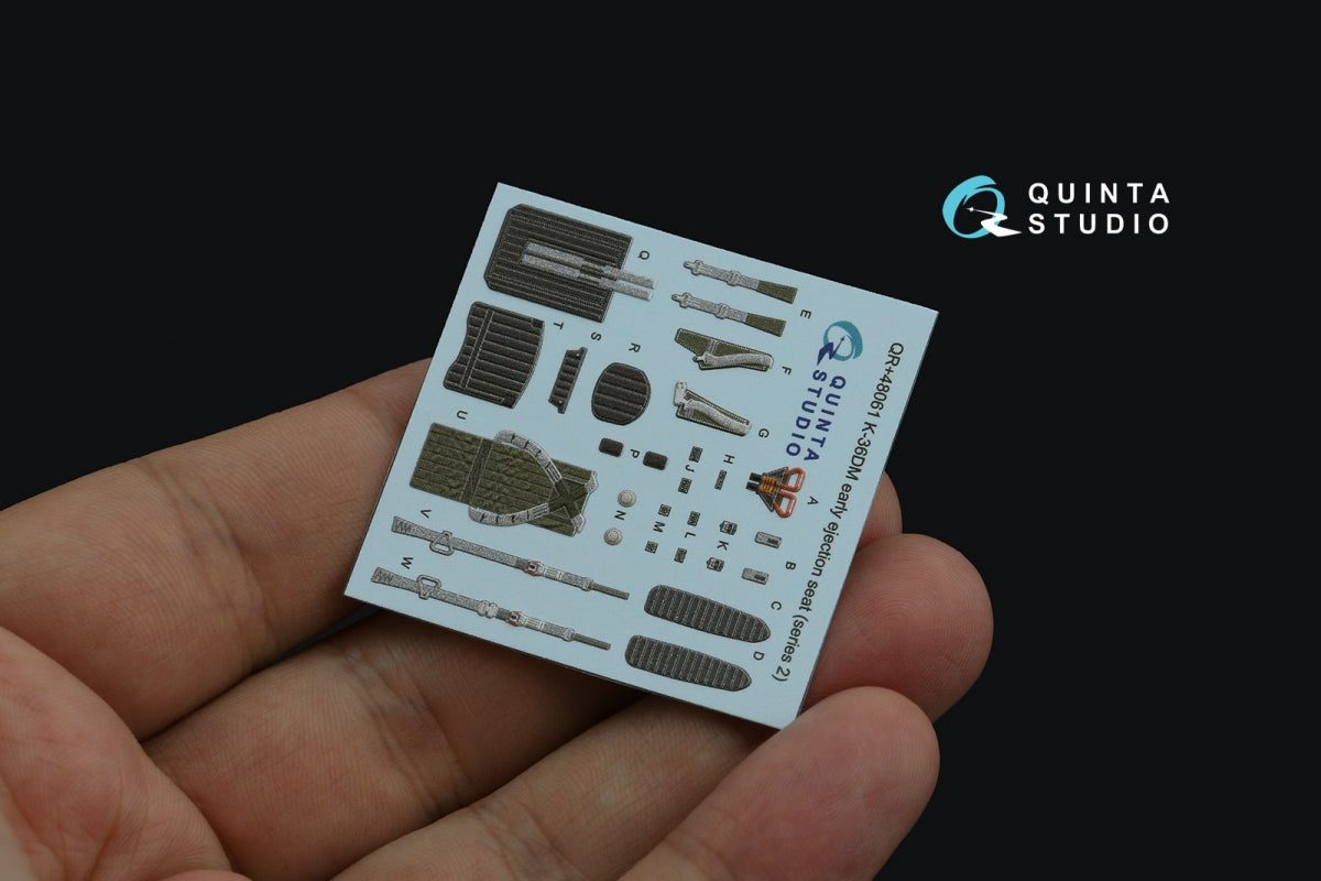 Quinta Studio QR+48061 K-36DM Series2 (early) ejection seat (for MiG-29, MiG-31, Su-27, Su-33 aircraft until 2007) (All kits) 1/48 – imagen 3