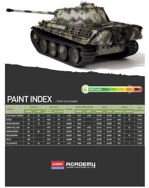 Academy 13529 Pz.Kpfw.V Panther Ausf.G Ver.Early 1/35 – imagen 8
