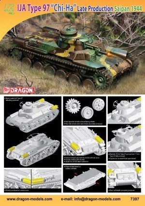 Dragon 7397 IJA Type 97 Chi-Ha Medium Tank 1/72