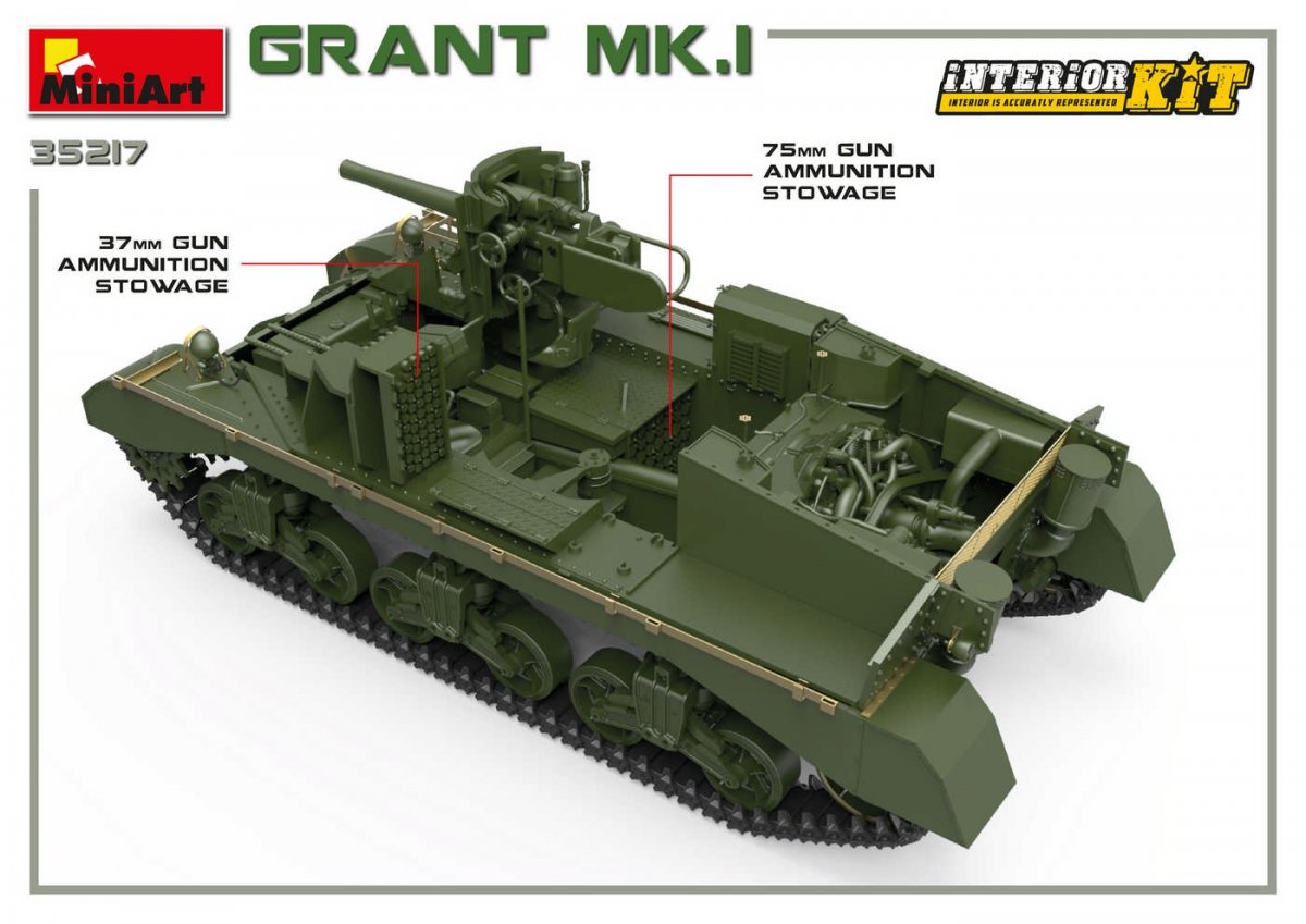 MiniArt 35217 Grant Mk.I w/interior 1/35 – immagine 20