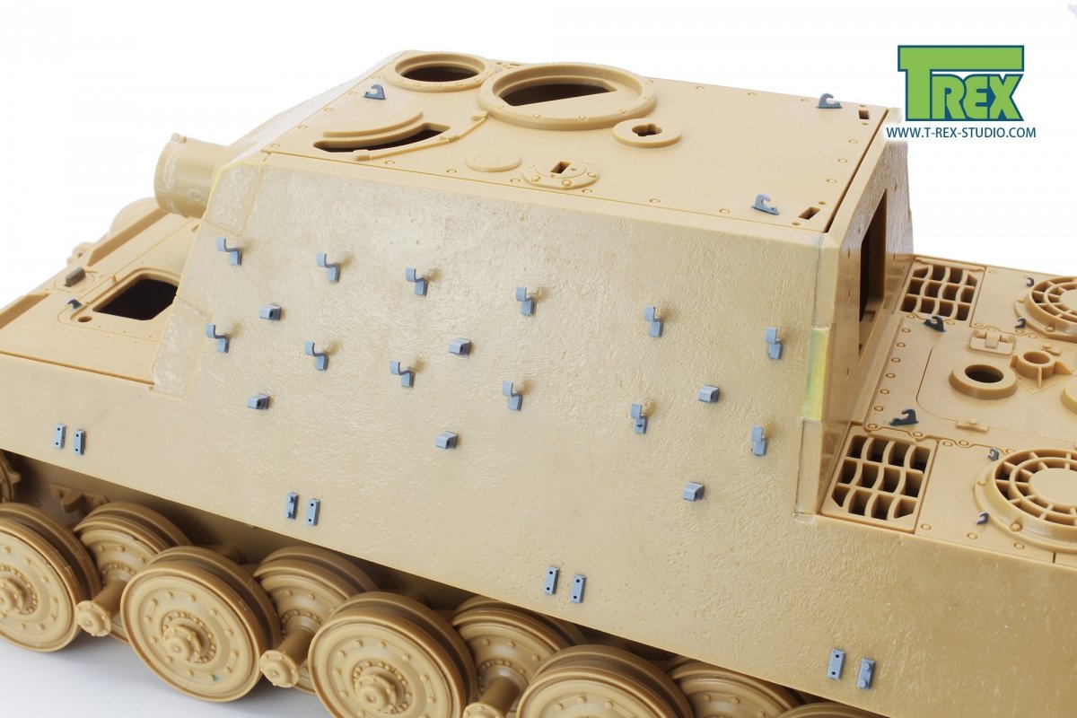 Supports de jupe latérale et de chenille de rechange T-Rex Studio TR35029 pour King Tiger/Jagdtiger 1/35 – image 4