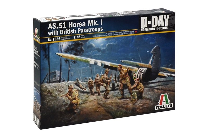 Italeri 1356 AS.51 HORSA Mk.I with BRITISH PARATROOPS 1/72 – imagen 2