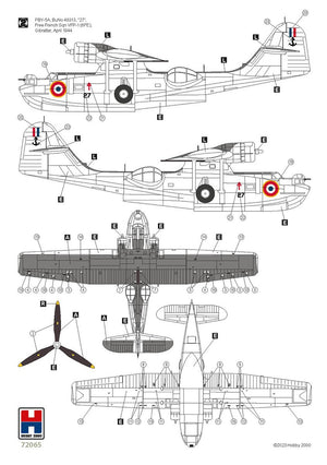 Hobby 2000 72065 Consolidated PBY-5A Catalina ETO ( Academy + CARTOGRAF + MASKI) 1/72 – zdjęcie 4