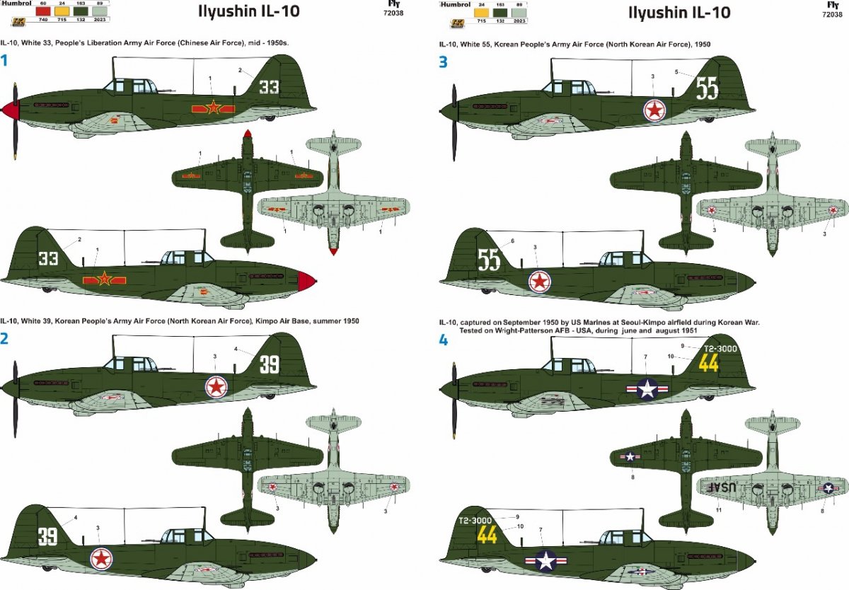 Fly 72038 Ilyushin Il-10 Chinese and Korea service 1/72 – imagen 3