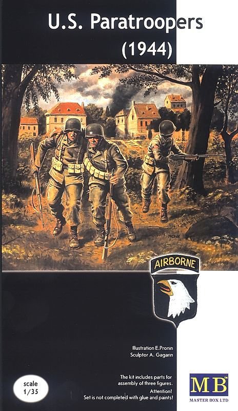 MASTER BOX 3511 US PARATROOPERS (1944) 1/35
