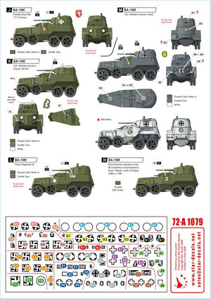 Star Decals 72-A1079 BA-10M and BA-20M. 1/72 – zdjęcie 2