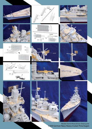 MK1 Design MD-35009 Prinz Eugen Wooden Deck TRU 1/350 – imagen 3