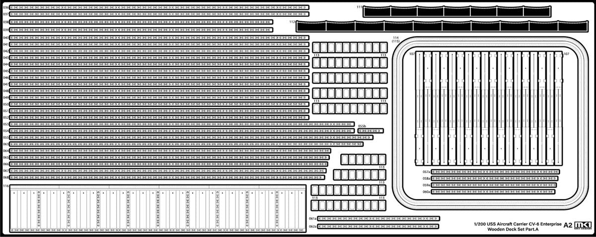 MK1 Design MD-20023 USS CV-6 Enterprise Wooden Deck for Trumpeter 1/200 – zdjęcie 9