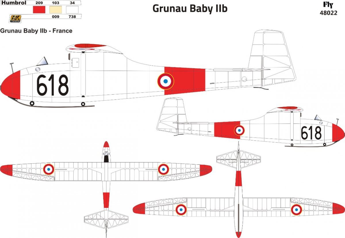 Fly 48022 Grunau Baby IIb France 1 1/48 – image 3