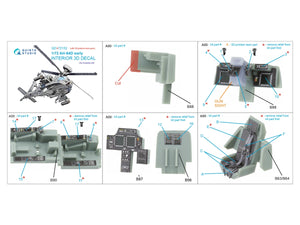 Quinta Studio QD+72152 AH-64D early 3D-Printed coloured Interior on decal paper (Academy)(with 3D-printed resin part) 1/72 – imagen 2