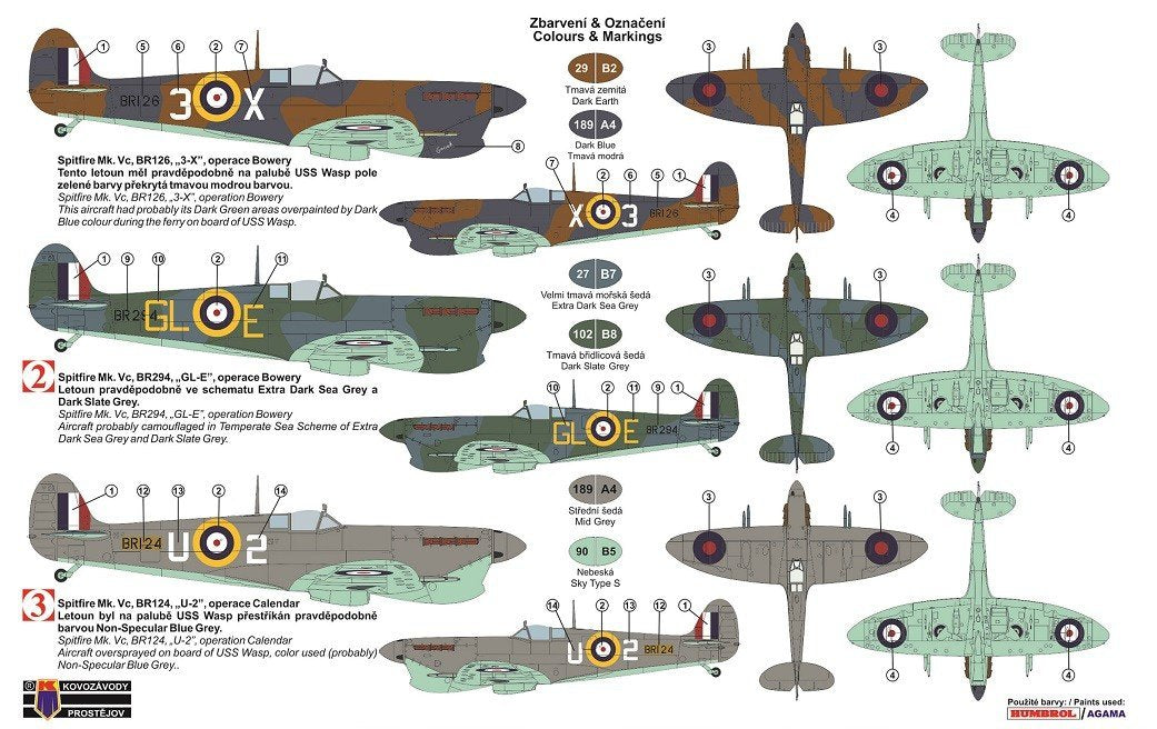 Kozavody Prostejov KPM0121 Spitfire Mk.Vc Four Barrels over Malta 1/72 – imagen 2
