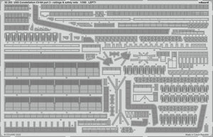 Eduard 53283 USS Constellation CV-64 partie 3 - rambardes et filets de sécurité TRUMPETER 1/350