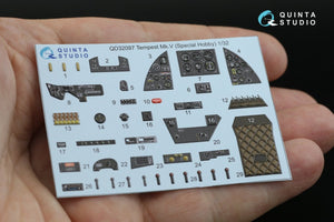Quinta Studio QD32097 Tempest Mk.V 3D-Printed &amp;amp; coloured Interior on decal paper (Special Hobby/Revell) 1/32 – Bild 7