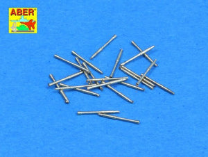 Aber 350L-68 Set of 20 pcs 37 mm/54 Breda gun barrels for Italian Navy ships 1/350