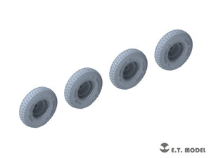 E.T. Model P35-106 WWII German Sd.Kfz.234 Large Diameter Weighted Wheels Type.6 1/35 – imagen 3