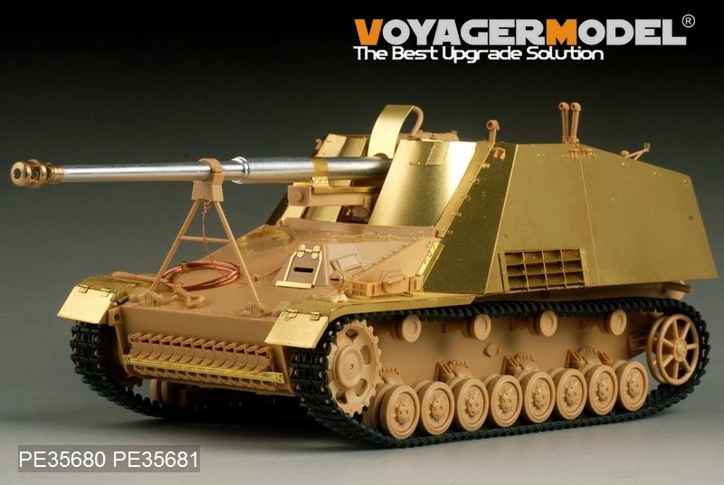 Voyager Model PE35680 WWII German Sd.Kfz. 164 Nashorn B ver include Gun barrel (For TAMIYA 35335) 1/35 – imagen 4