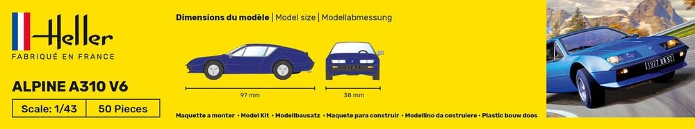 Heller 80146 Alpine A310 V6 1/43 – imagen 4