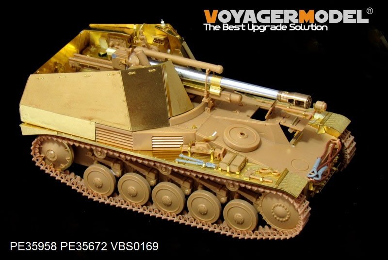 Voyager Model PE35958 WWII German self-propelled howitzer Wespe basic For TAMIYA 35200/35358 1/35 – immagine 3