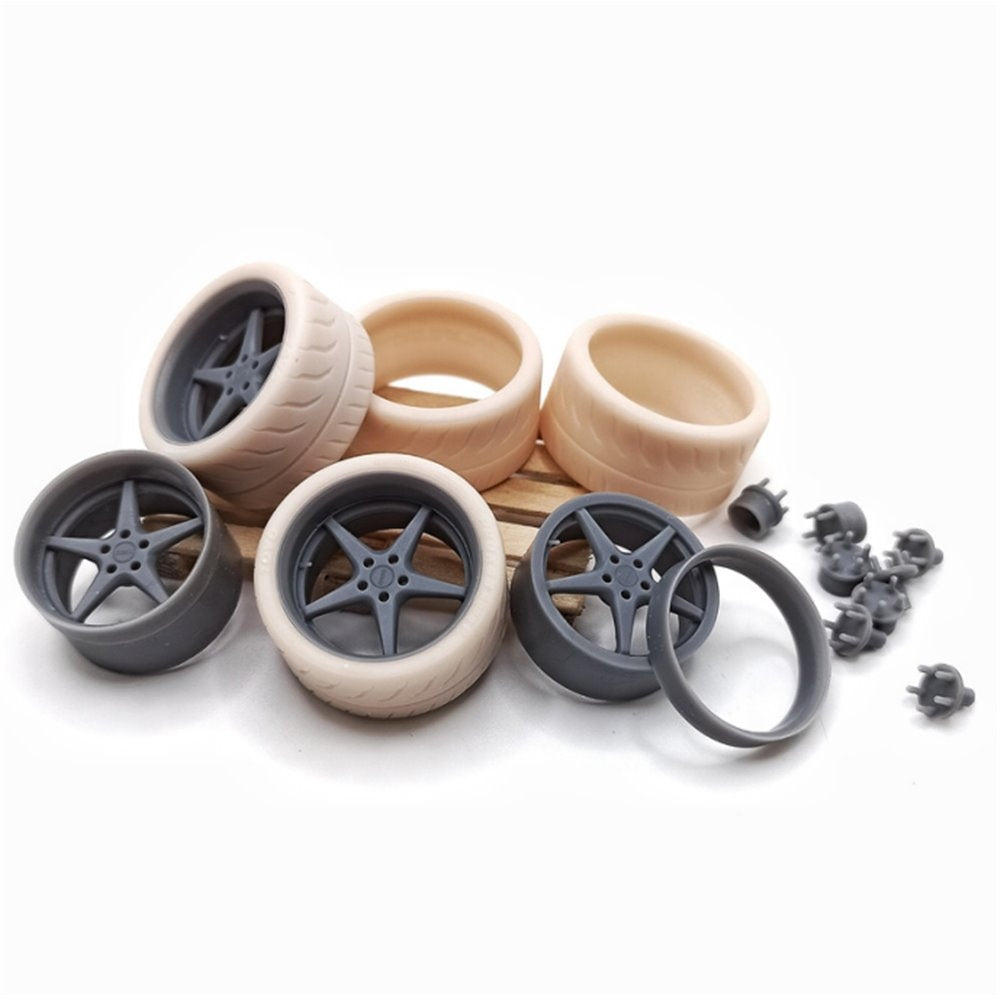 Yamamoto YMPRIM18 Ocean Mk18 18 Inch + Tyres Pro Kit 1/24 – immagine 2