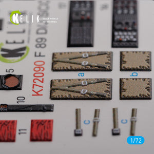 KELIK K72090 F-89 D/J Scorpion interior 3D decals for Revell kit 1/72 – imagen 7