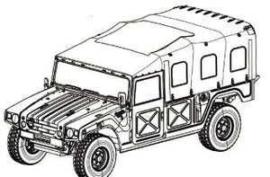 Fine Molds FM42 JGSDF HMV (Canvas Top/Personnel Carrier) 1/35 – zdjęcie 3