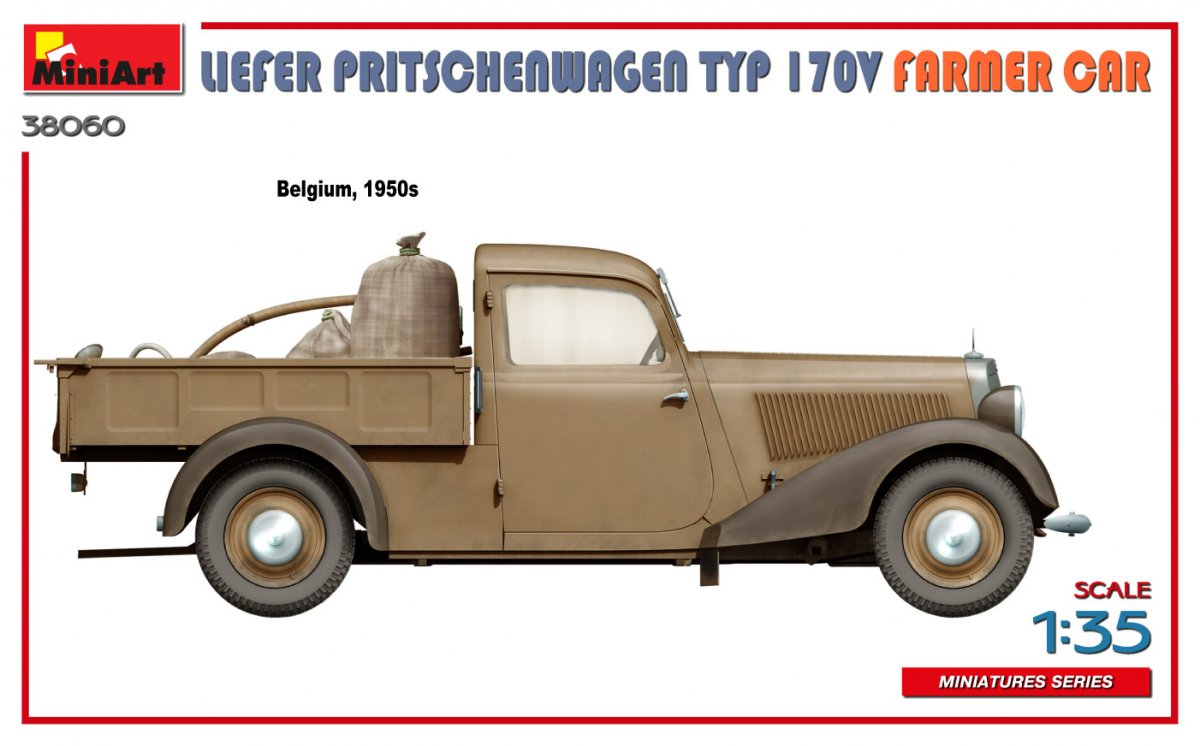 MiniArt 38060 LIEFER PRITSCHENWAGEN TYP 170V FARMER CAR 1/35 – imagen 14