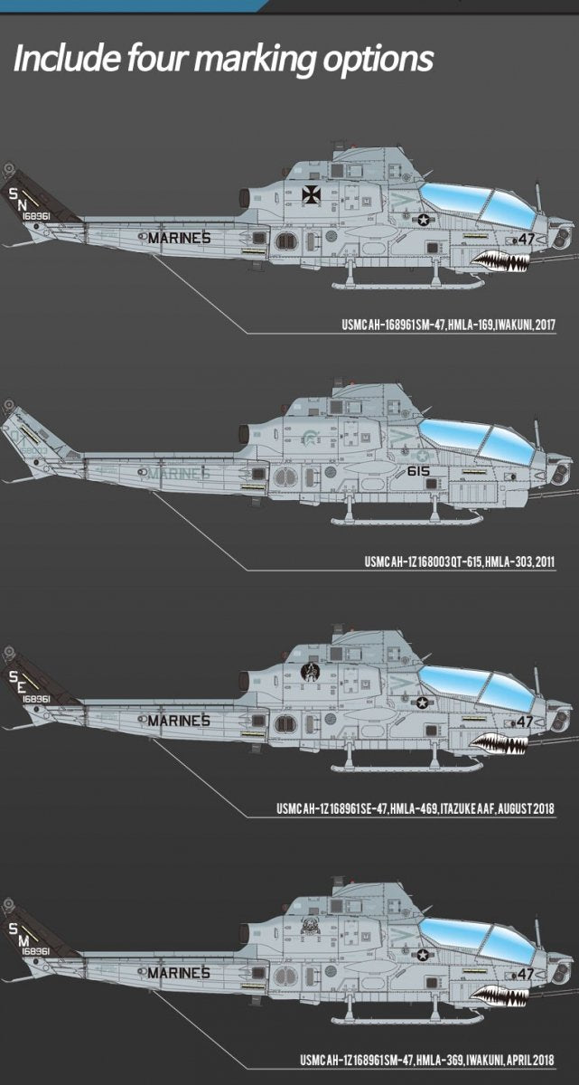 Academy 12127 USMC AH-1Z &amp;quot;Shark Mouth&amp;quot; 1/35 – Bild 3