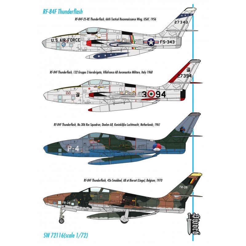 Sword 72116 RF-84F Thunderflash 1/72 – immagine 2