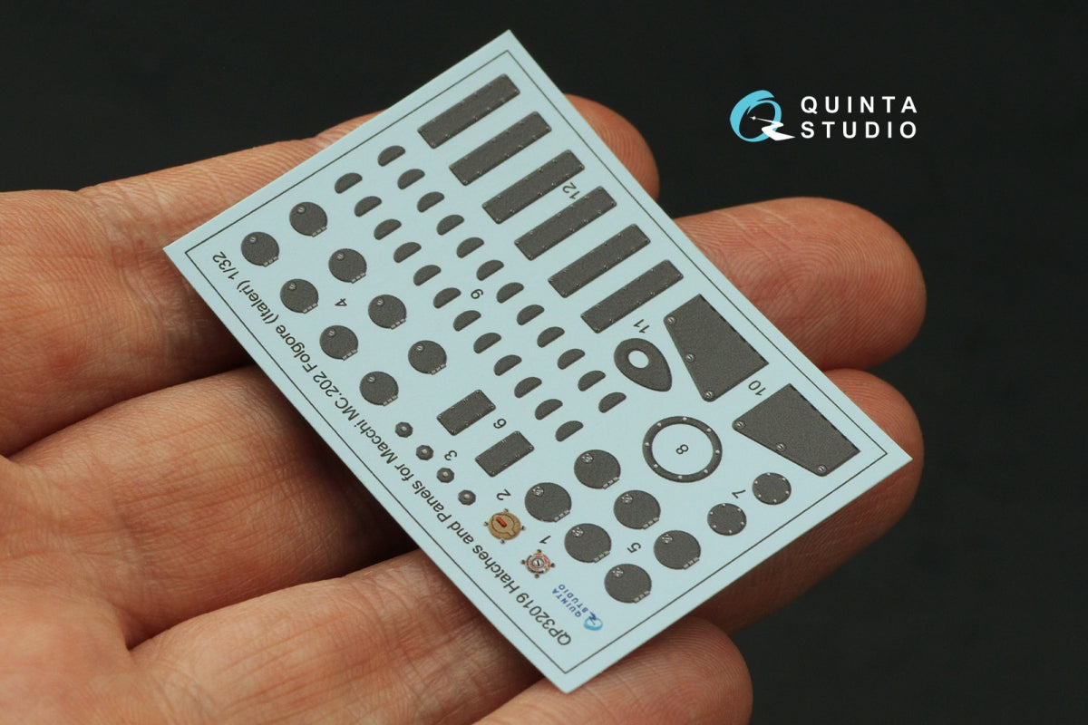 Quinta Studio QP32019 Hatches and Panels for Macchi Mc. 202 Folgore (Italeri) 1/32 – imagen 4