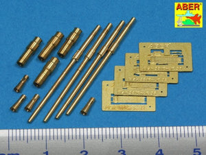 Aber 35L-087 Set of 4 German 2cm L/65 gun barrel for Flakvierling 38 1/35 – imagen 2